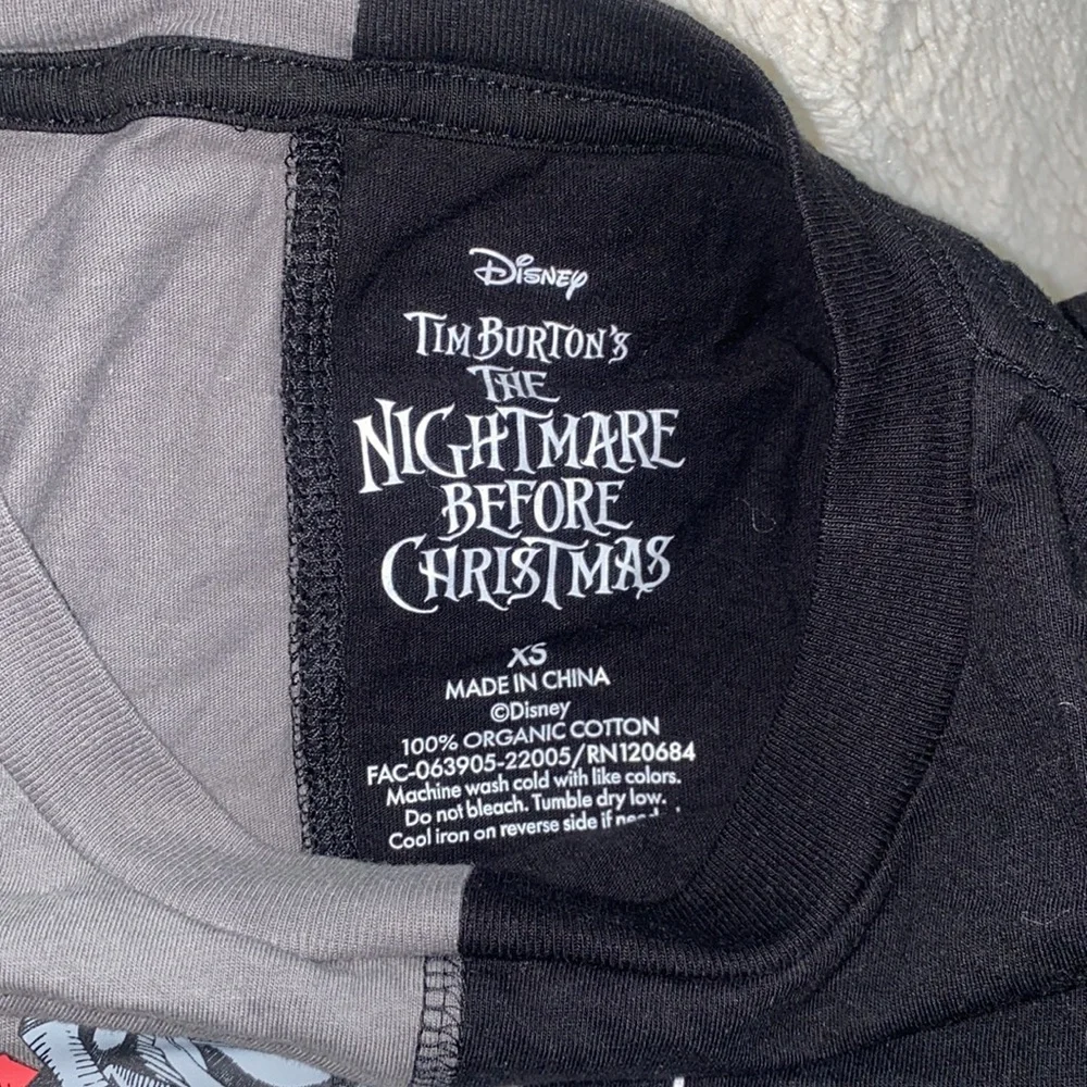 Jack Skellington The Nightmare Before Christmas Disney Apparel Tee - Picture 3 of 3
